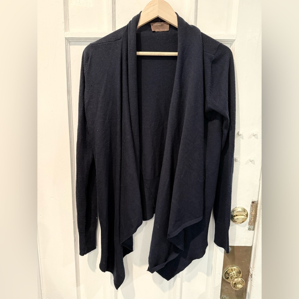 Kerisma Navy Open Front Cardigan Sweater